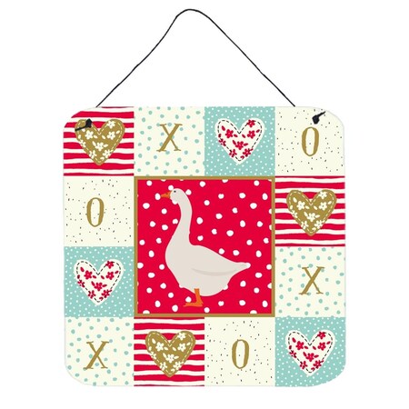Carolines Treasures 6 x 6 in. Embden Goose Love Wall or Door Hanging Prints CK5319DS66